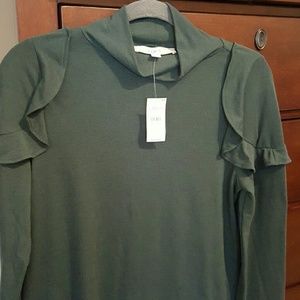 LOFT Ruffled Turtleneck